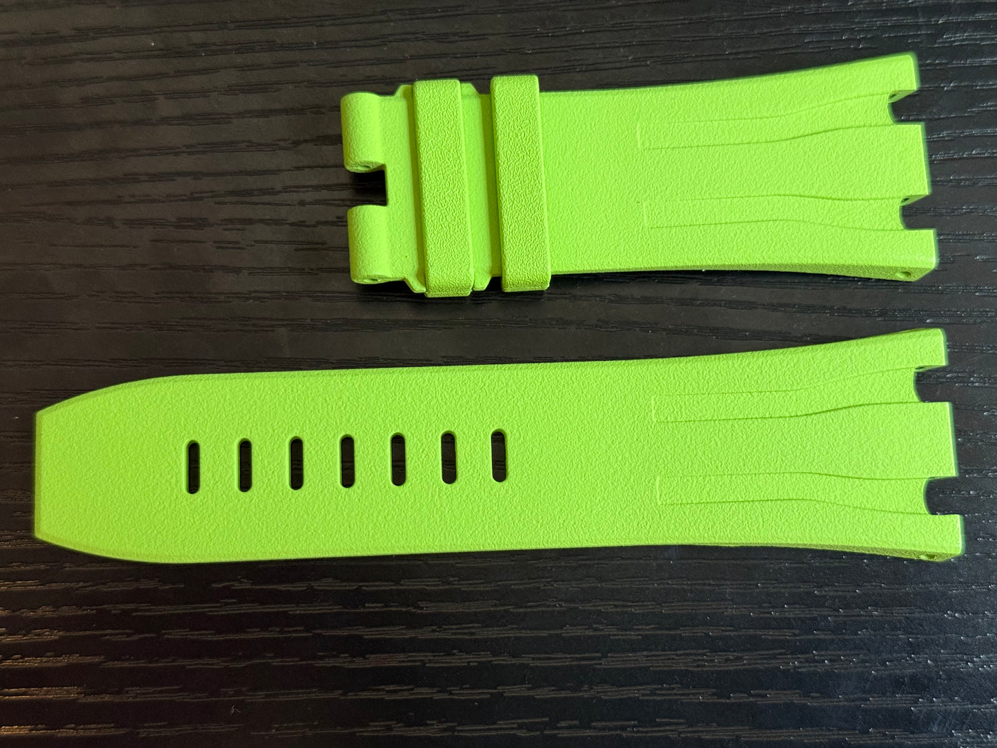 Audemars Piguet OEM Lime Green Rubber Tang Strap 30x24MM for 44MM ROO
