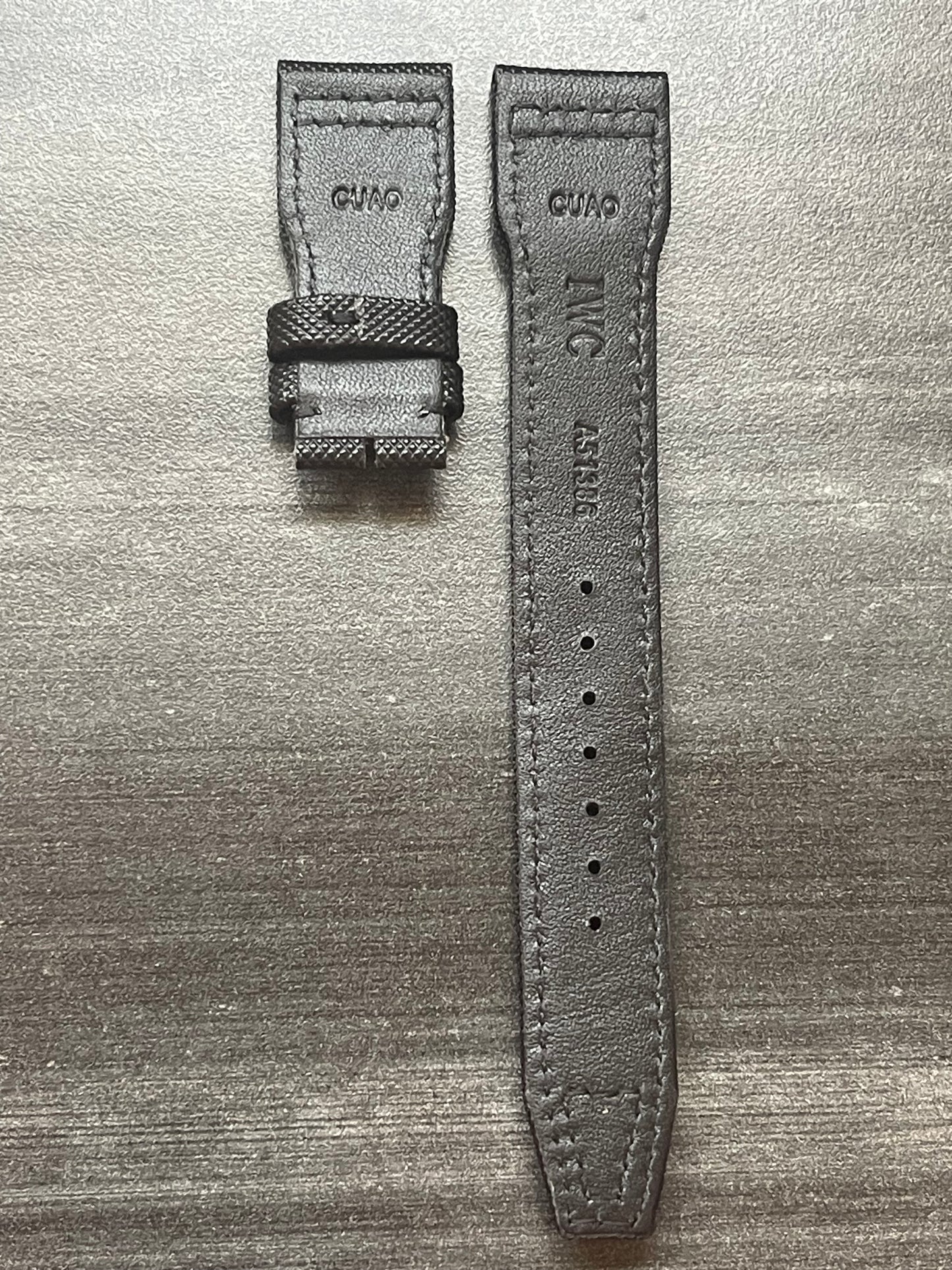 IWC 22/18MM Black Canvas Strap for Deployant Clasp (Big Pilot Watch Strap)