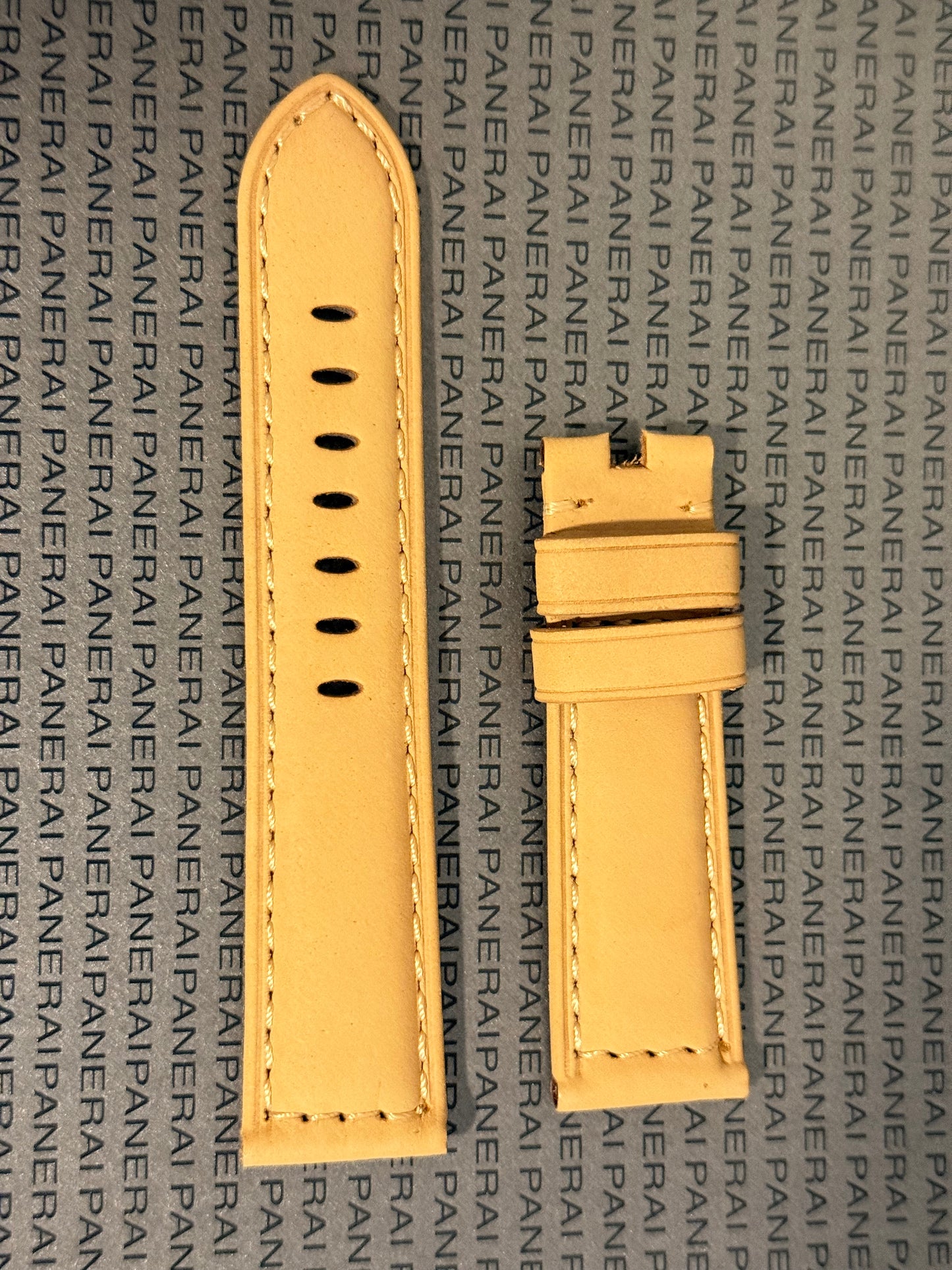 Panerai 22MM Tan Suede OEM Tang Strap (22/20MM)