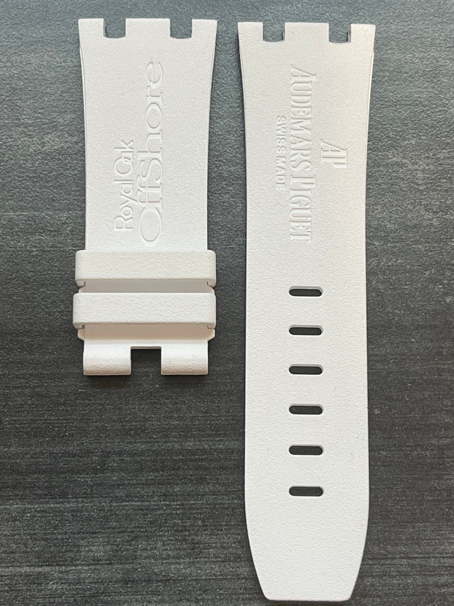 Audemars Piguet Diver 15703 OEM White Rubber Tang Strap 28x24MM