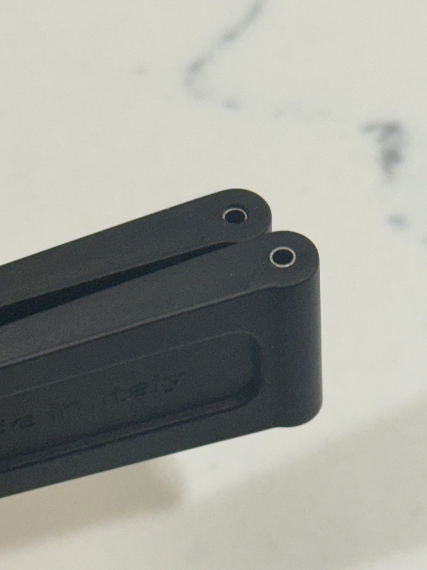 Panerai 22MM Black Rubber Caoutchouc Logo Strap (22/20MM)
