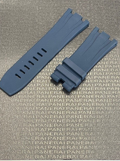 Audemars Piguet OEM Navy Blue Rubber Tang Strap 30x24MM (Fits 44MM AP ROO Watch)