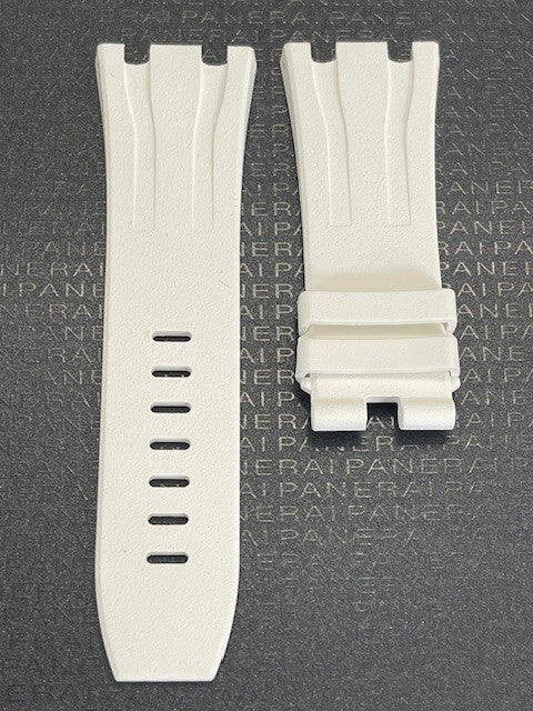 Audemars Piguet OEM white rubber strap, 30x24MM for 44MM ROO