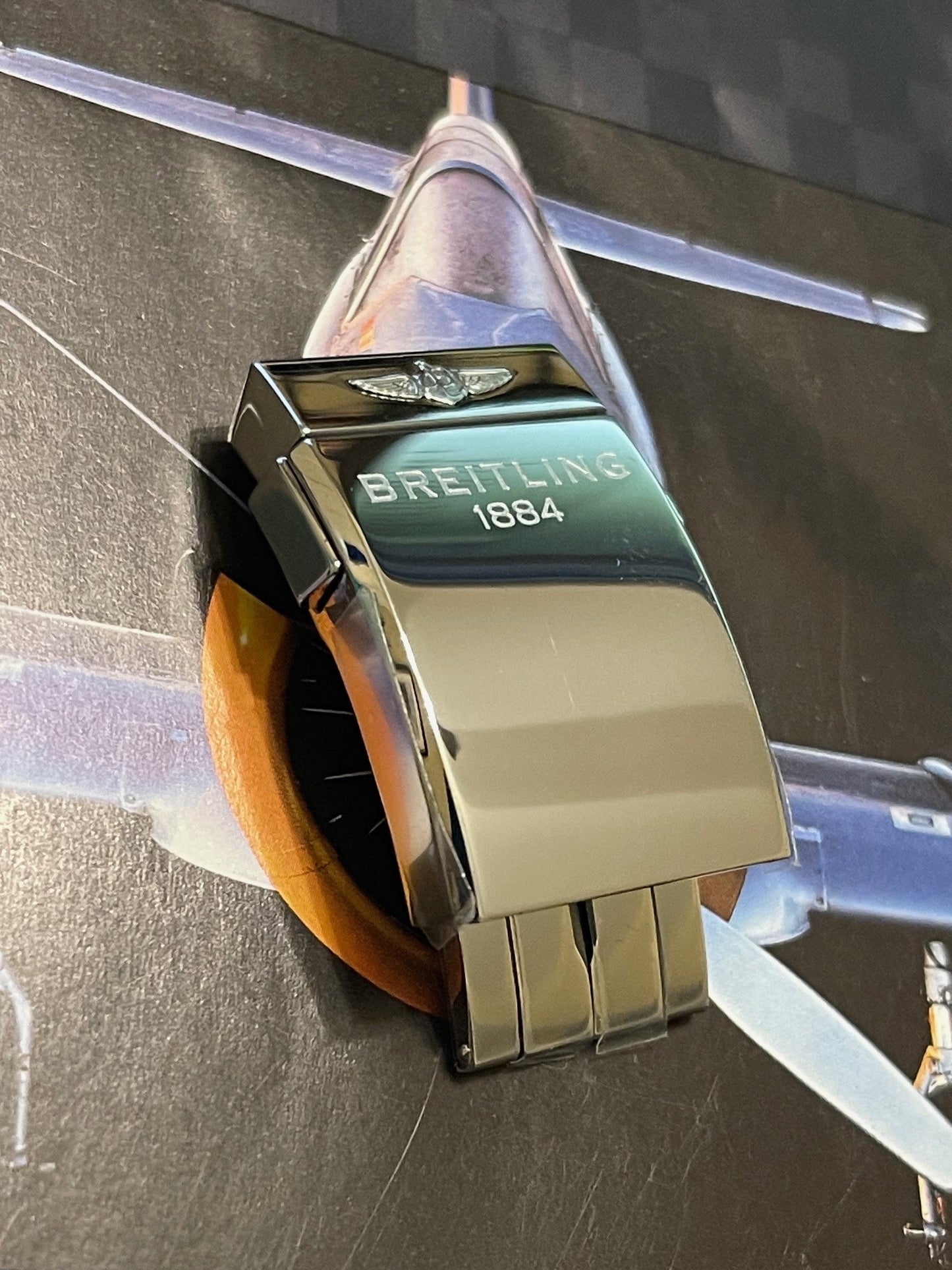 Breitling 20MM Panerai deployant Clasp Polished Stainless Steel