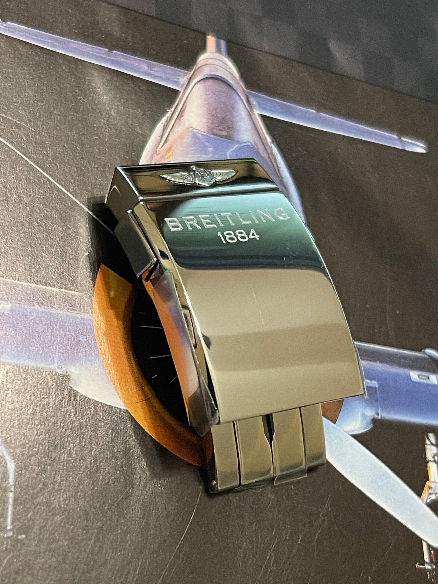 Breitling 20MM Panerai deployant Clasp Polished Stainless Steel