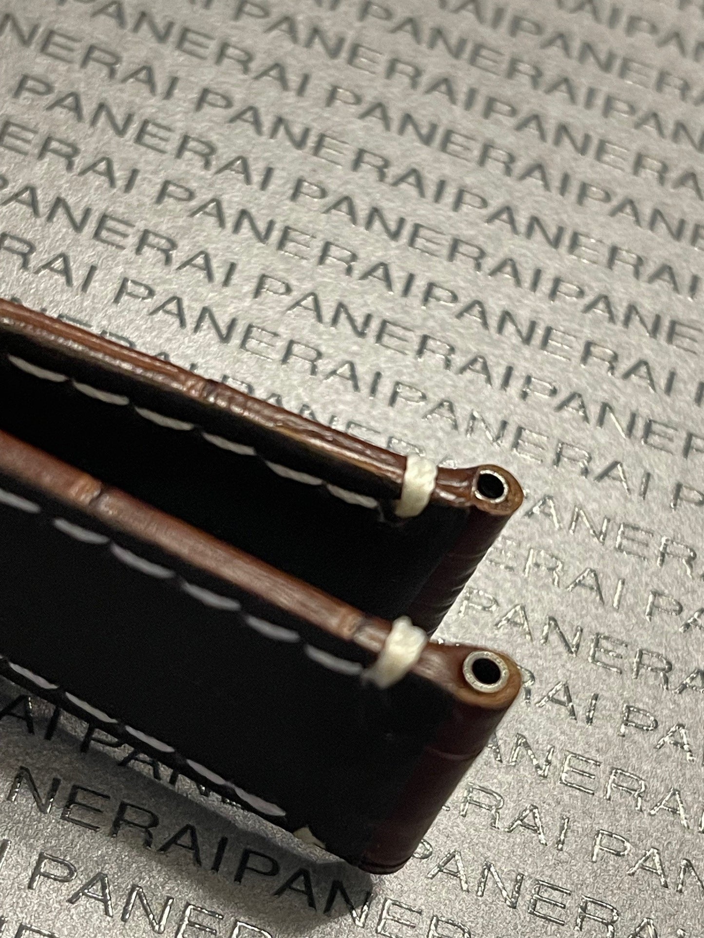Panerai Brown Alligator OEM Strap 24mm Lug for Deployant Clasp (24/22MM)