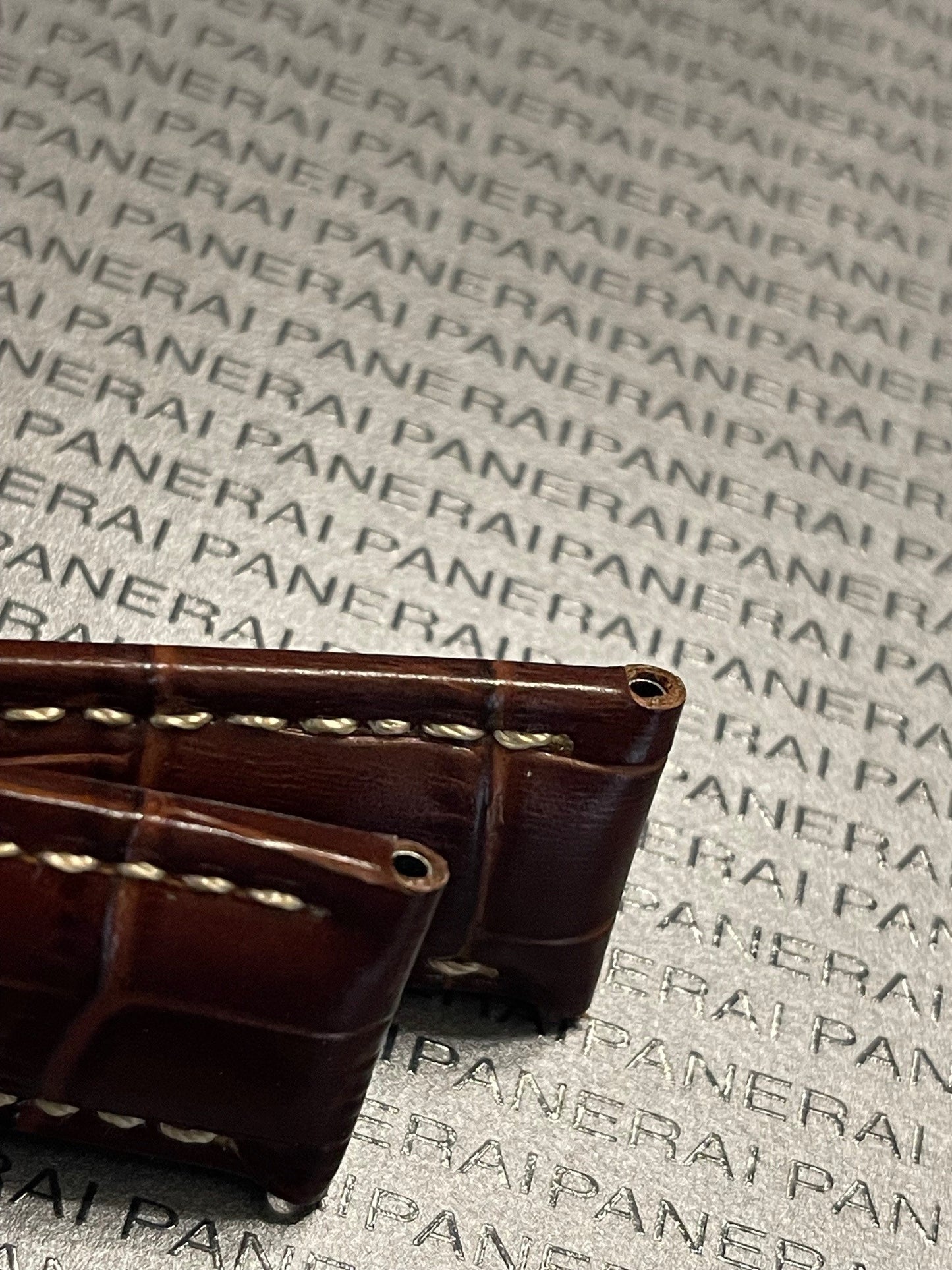 Panerai Brown Alligator OEM Strap 24mm Lug