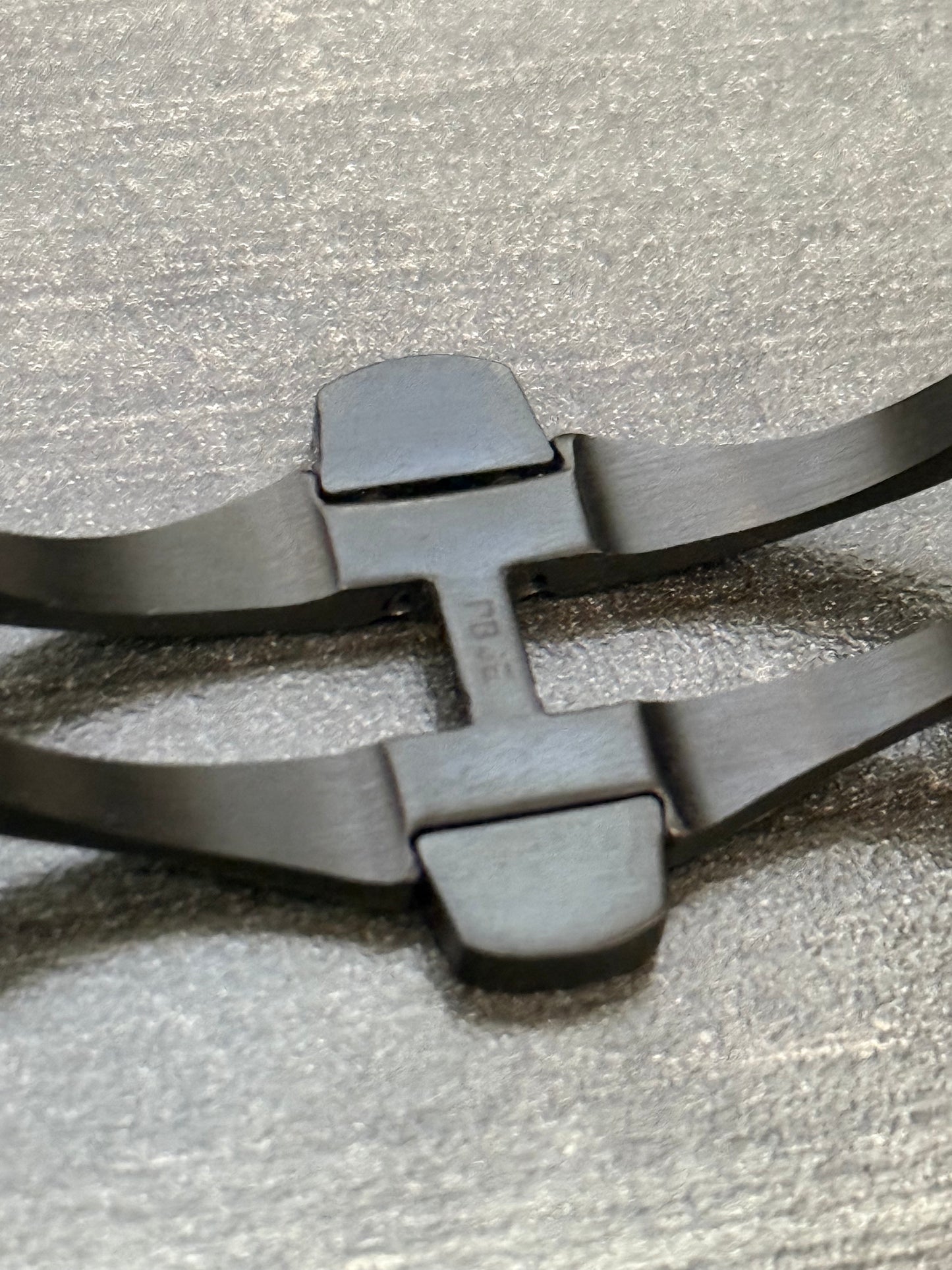 Panerai 22MM PVD Black Brushed Stainless Steel Deployant Clasp for 26 or 24MM Straps