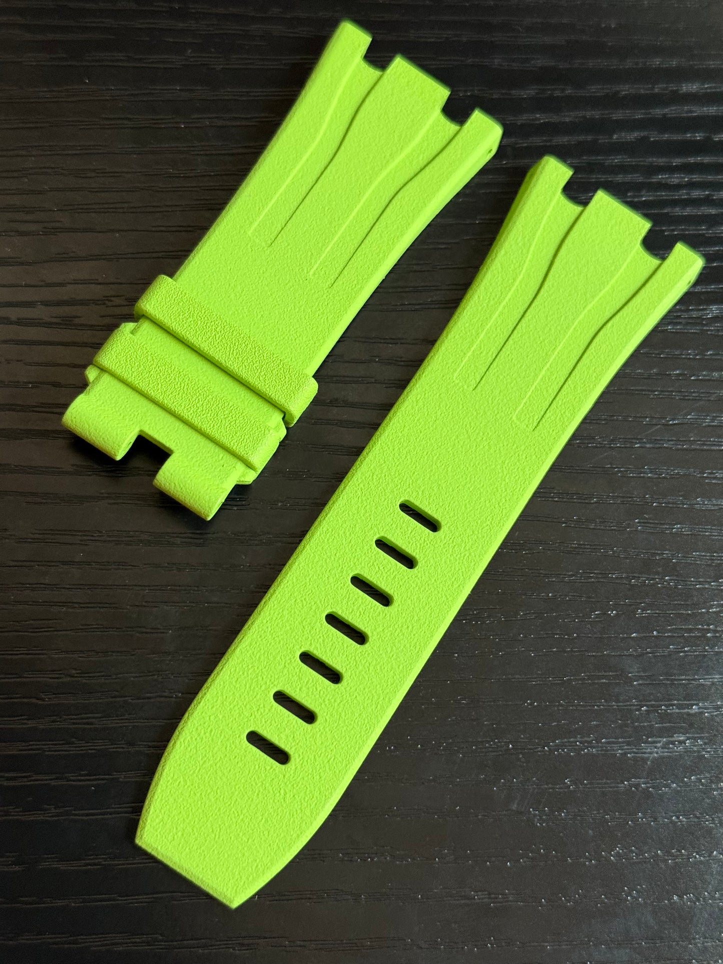 Audemars Piguet OEM Lime Green Rubber Tang Strap 30x24MM for 44MM ROO