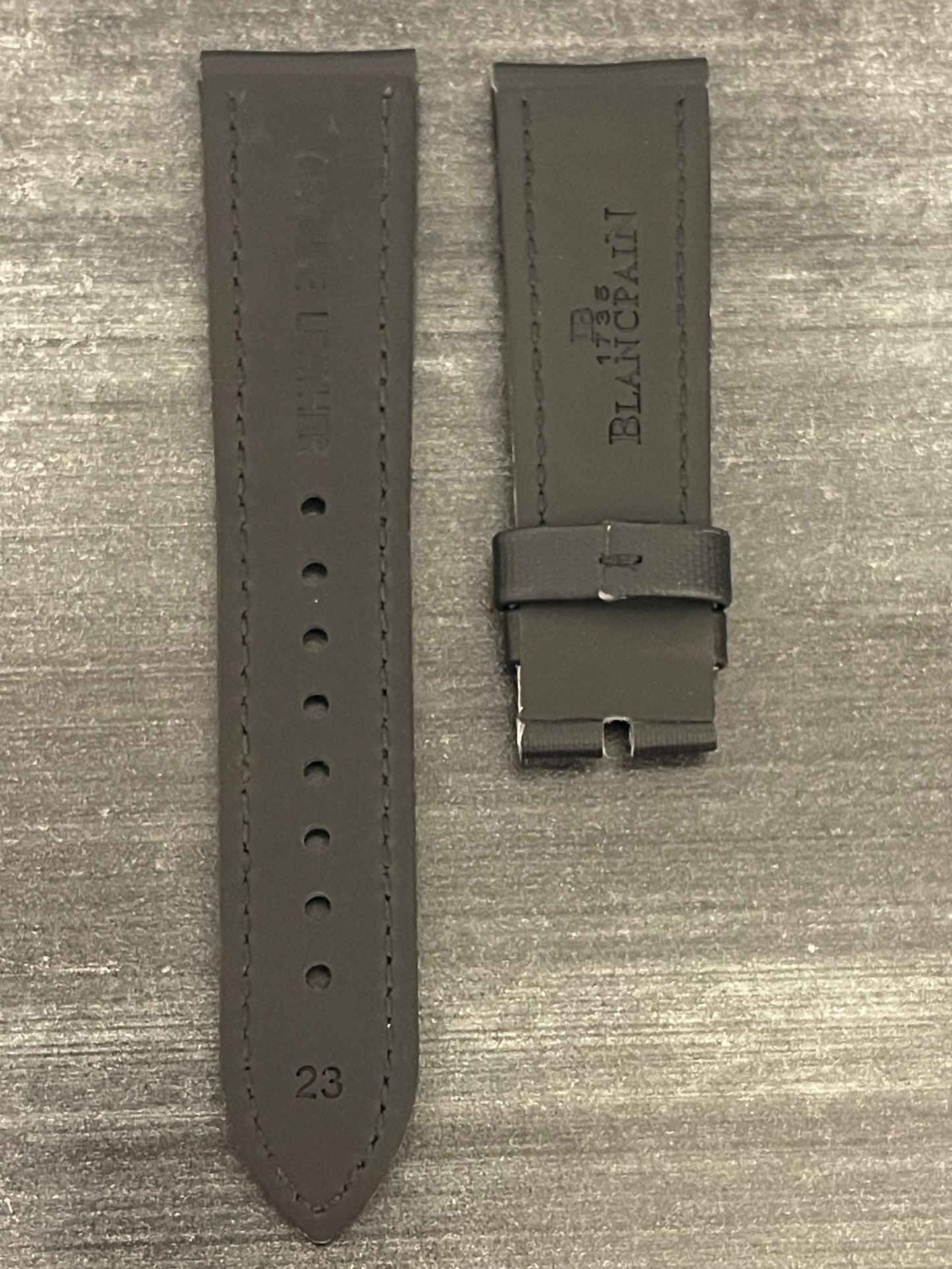 Blancpain OEM Fifty Fathoms green cloth strap, 23x20MM