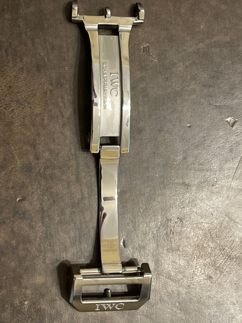 IWC Alligator strap OEM 18MM stainless steel deployant clasp for Big Pilot