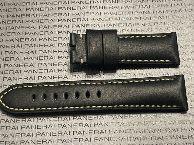 Panerai 24MM black suede OEM strap for Panerai buckle (24/22MM)