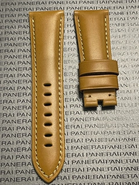 Panerai 26MM Tan Calf Strap for Tang Buckle (26/22MM)