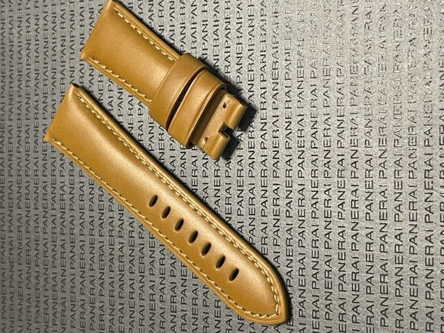 Panerai 26MM Tan Calf Strap for Tang Buckle (26/22MM)