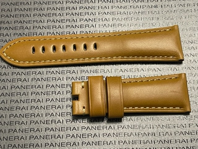 Panerai 26MM Tan Calf Strap for Tang Buckle (26/22MM)