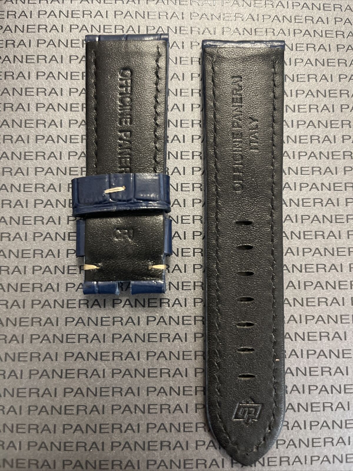 Panerai Blue Alligator Tang
