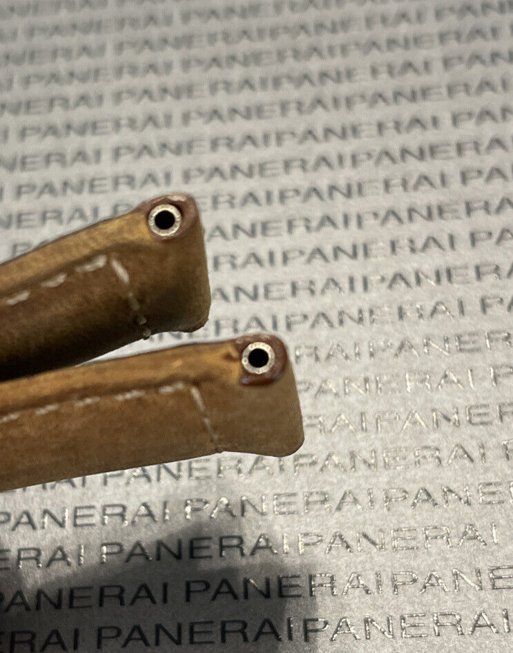 Panerai XL Brown OEM Suede Strap 24mm Lug, 115/95MM for Deployant Buckle