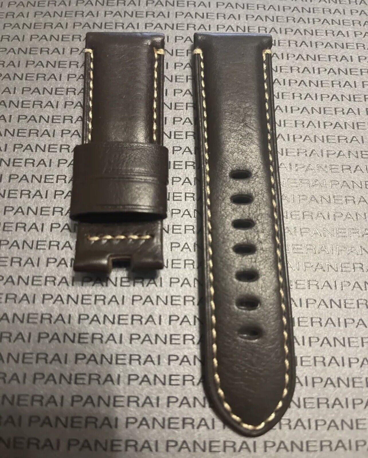 Panerai 24MM Dark Brown Calf Deployant Strap 24 22MM Gift of