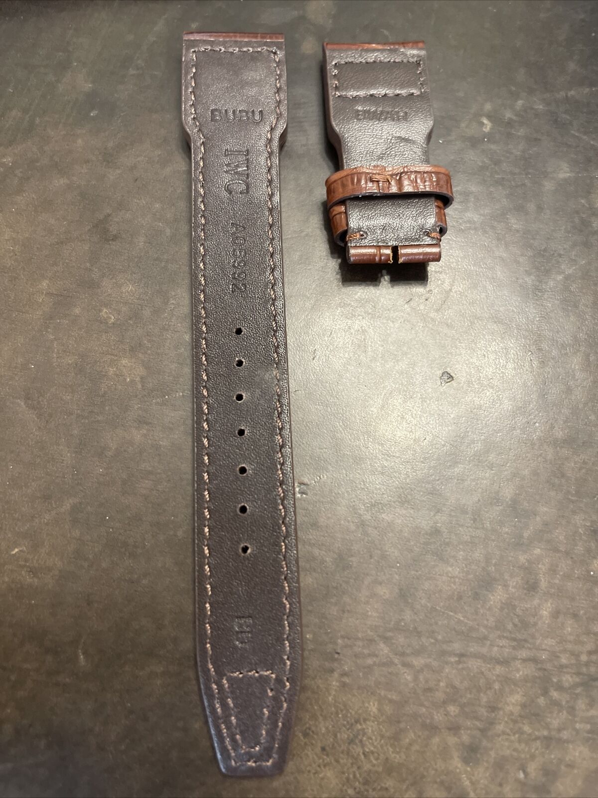 Brown IWC Alligator Watch Strap