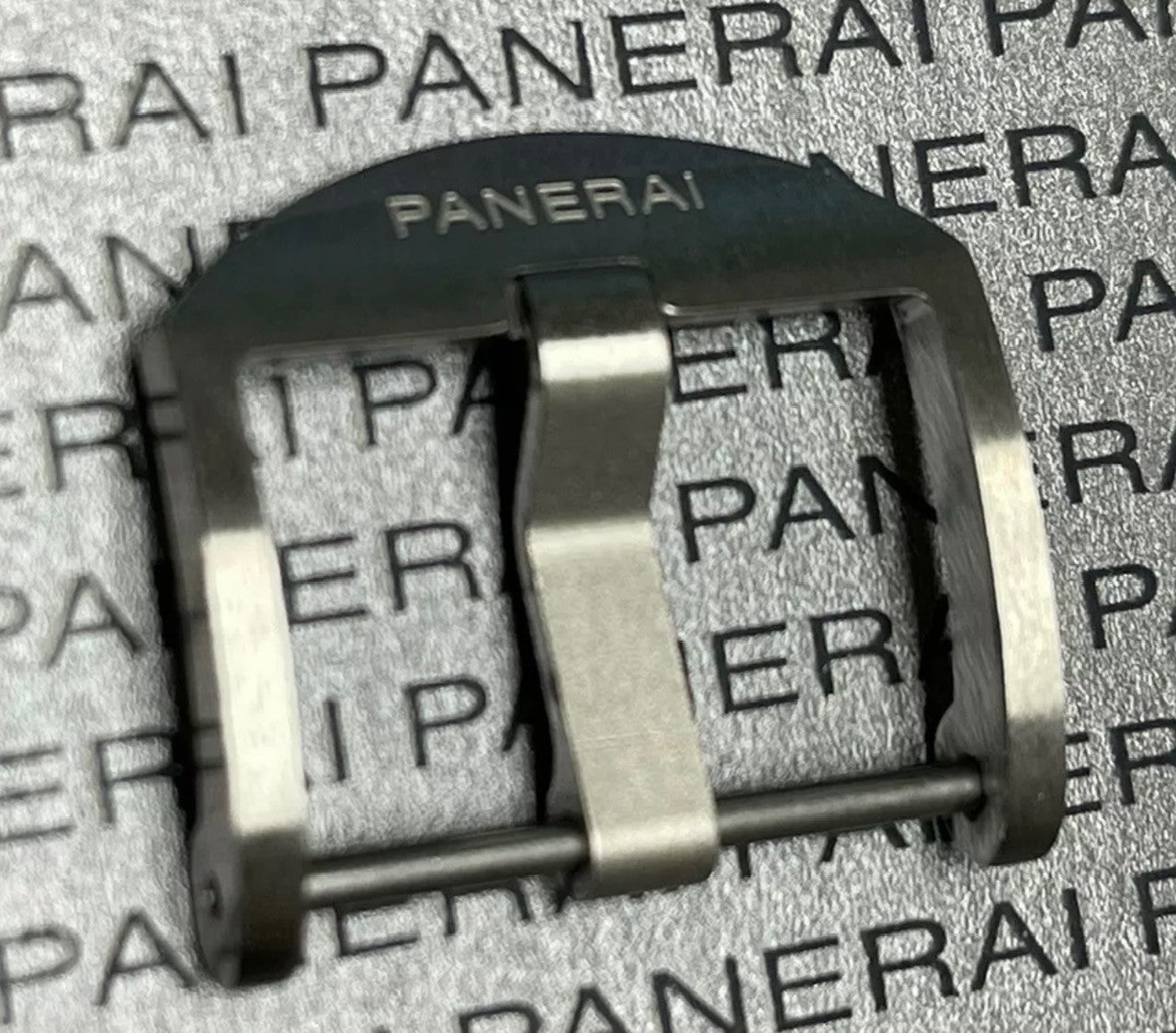 Panerai OEM Brushed Stainless Steel Thumbnail Tang Buckle 22MM