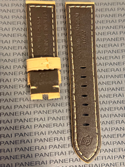 Panerai 22MM Tan Suede OEM Tang Strap (22/20MM)