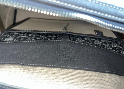 Goyard Goyardine Gray Cisalpin Document Case Briefcase Travel Bag