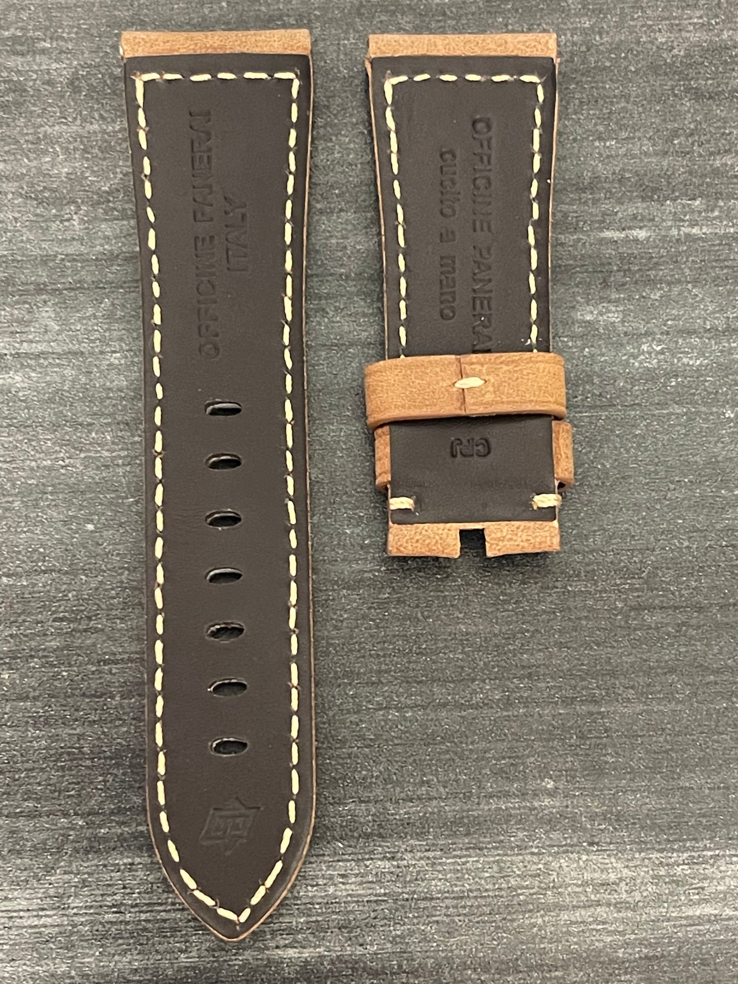 Panerai 26MM Brown Suede Strap for Tang Buckle (26/22MM)