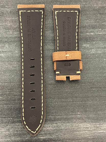 Panerai 26MM Brown Suede Strap for Tang Buckle (26/22MM)