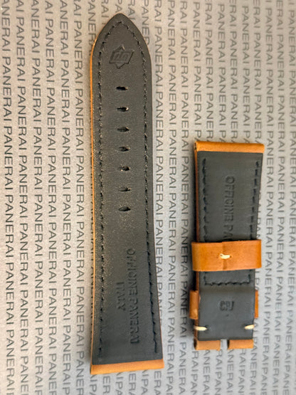 Panerai 26MM Brown Calf Strap for Tang Buckle (26/22MM)