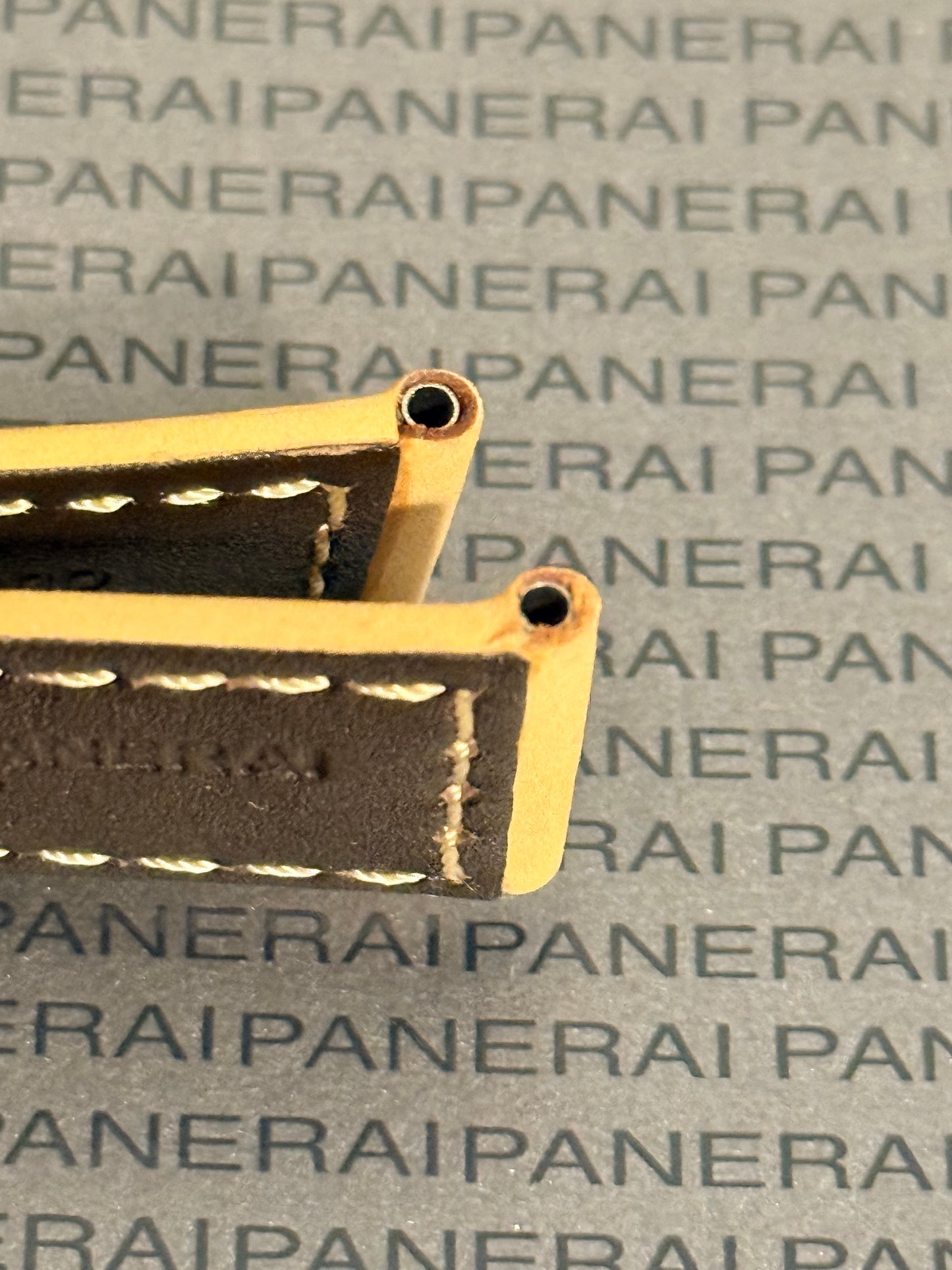 Panerai 22MM Tan Suede OEM Tang Strap (22/20MM)