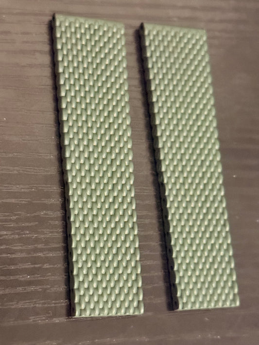 Breitling OEM Green Mesh Rubber Strap for Deployment Clasp 22-20 Sold Out at Boutiques