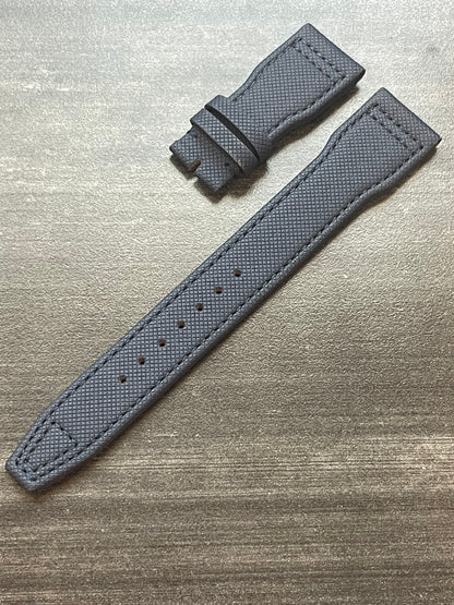 IWC 22/18MM Navy Blue Canvas  Strap for Deployant Clasp (Big Pilot Watch Strap)