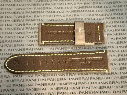 Panerai Gray Suede OEM Strap 24mm Lug for Deployant Buckle