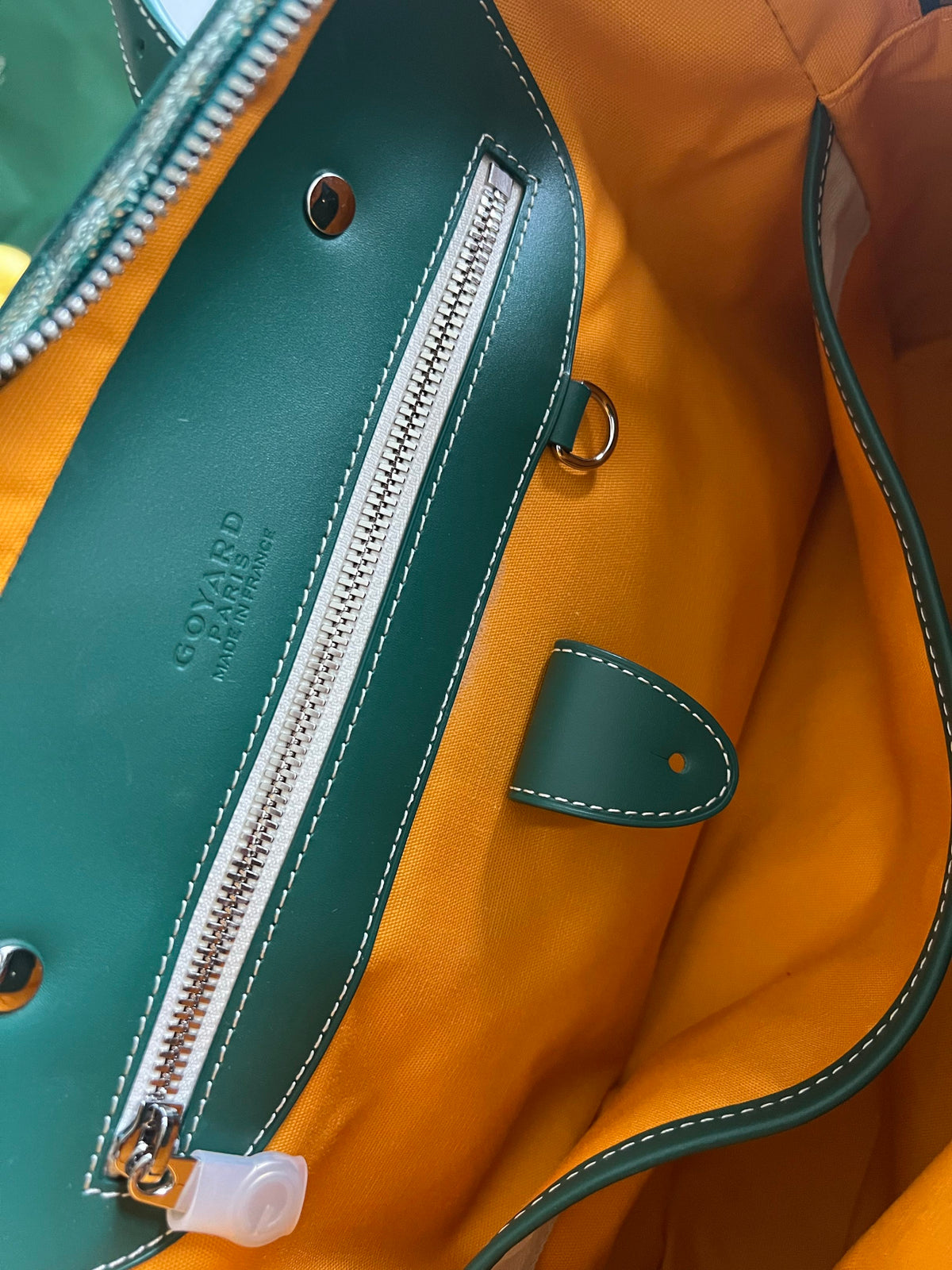 Goyard Goyardine Green Ambassade MM Business Travel Briefcase