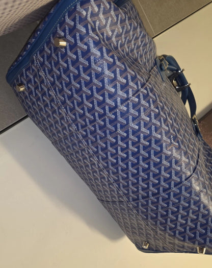 Goyard Sky Blue Boston 50 Duffle Bag MSRP $5,000