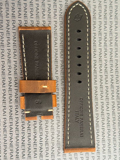 Panerai 26MM Brown Suede Strap for Tang Buckle (26/22MM)
