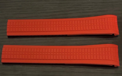 Patek Phillipe 21x18mm Uncut Red Rubber Strap: 5167a, 5167r, 5164a, 5164r
