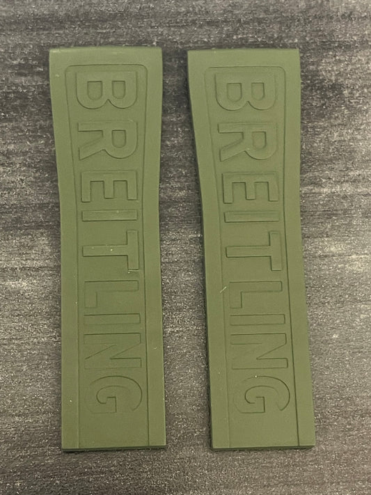 Breitling Green Diver Pro III Rubber Strap for Deployment 22-20MM