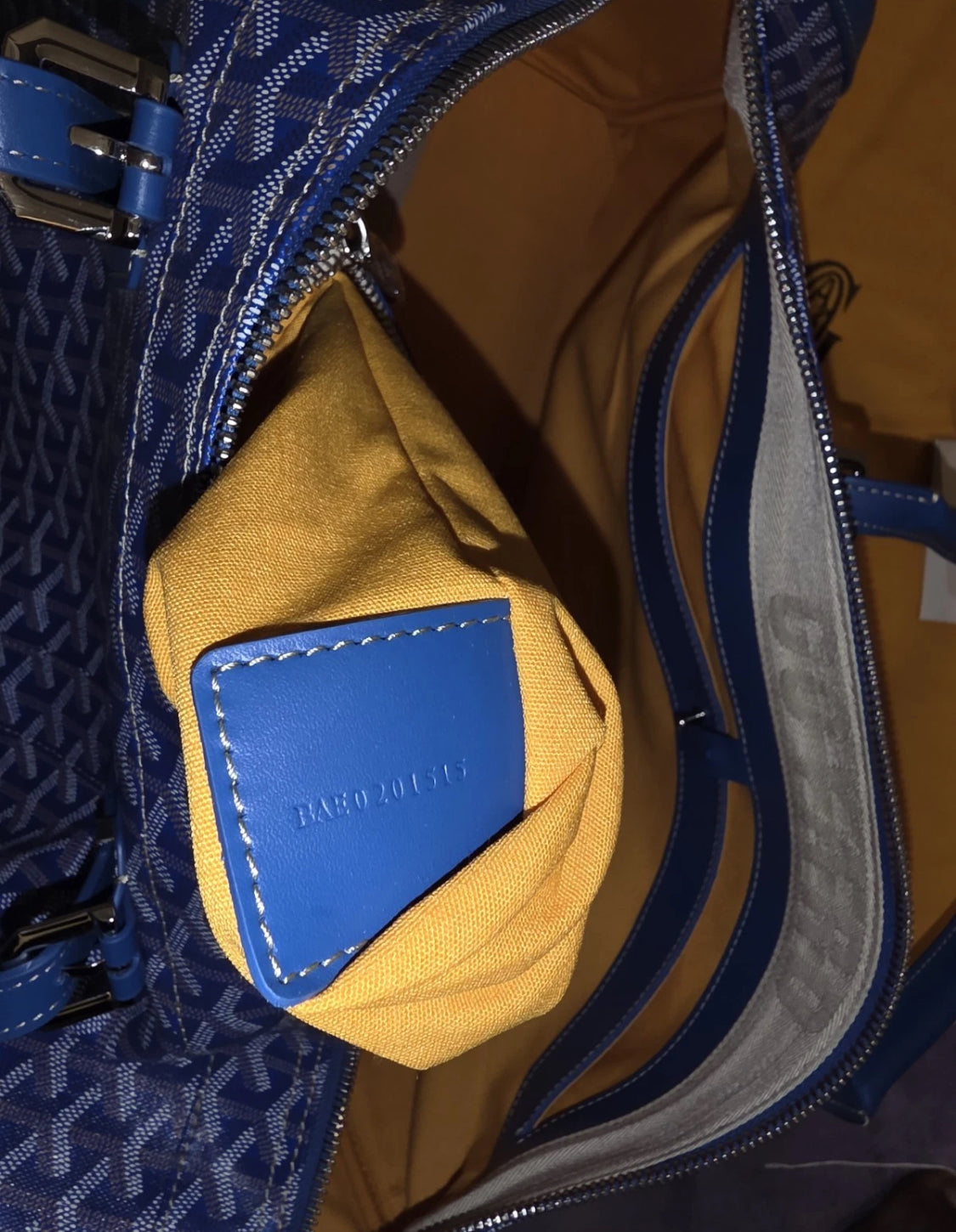 Goyard Sky Blue Boston 50 Duffle Bag MSRP $5,000