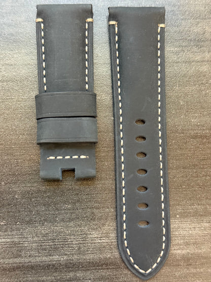 Panerai Blue Suede OEM Strap 24mm Lug for Deployant Buckle