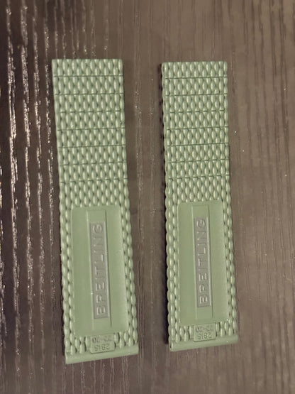 Breitling OEM Green Mesh Rubber Strap for Deployment Clasp 22-20 Sold Out at Boutiques