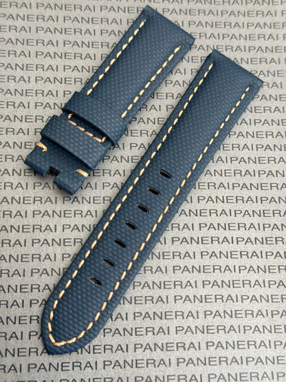 Panerai 22MM Blue Sailcloth OEM Tang Strap (22/20MM)