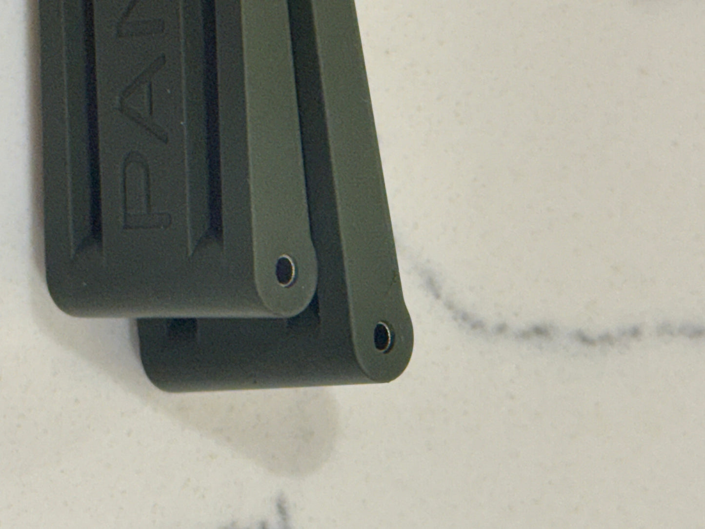 Panerai 22MM Green Rubber Caoutchouc Logo Strap (22/20MM)
