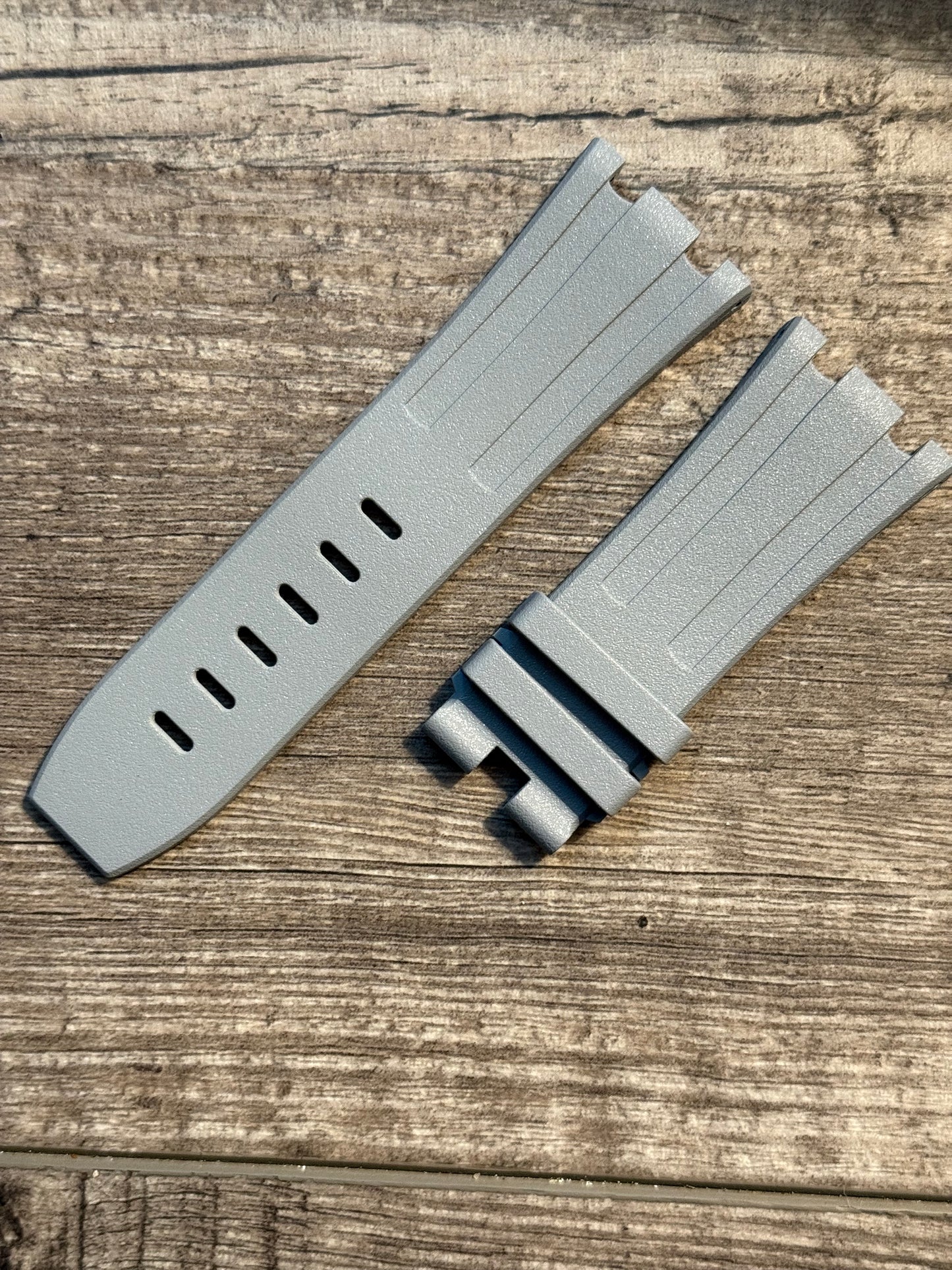 Audemars Piguet  Diver 15703 OEM Gray Rubber Tang Strap 28x24MM