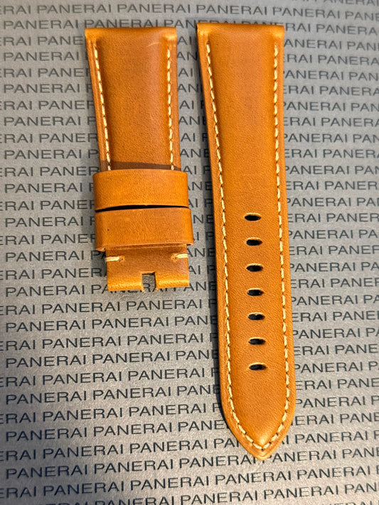 Panerai 26MM Brown Calf Strap for Tang Buckle (26/22MM)