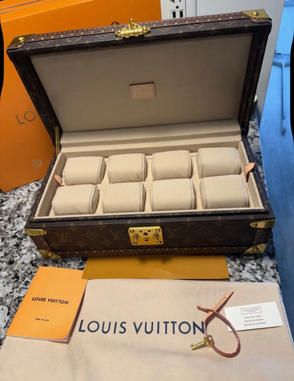 Louis Vuitton Monogram Canvas Coffret 8 Montres Watch Case