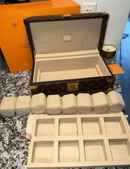 Louis Vuitton Monogram Canvas Coffret 8 Montres Watch Case