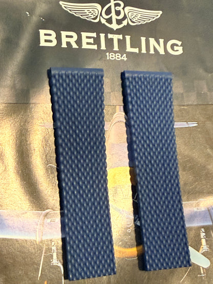 Breitling OEM Blue Mesh Rubber Strap for Deployment Clasp 24-20 Sold Out at Boutiques