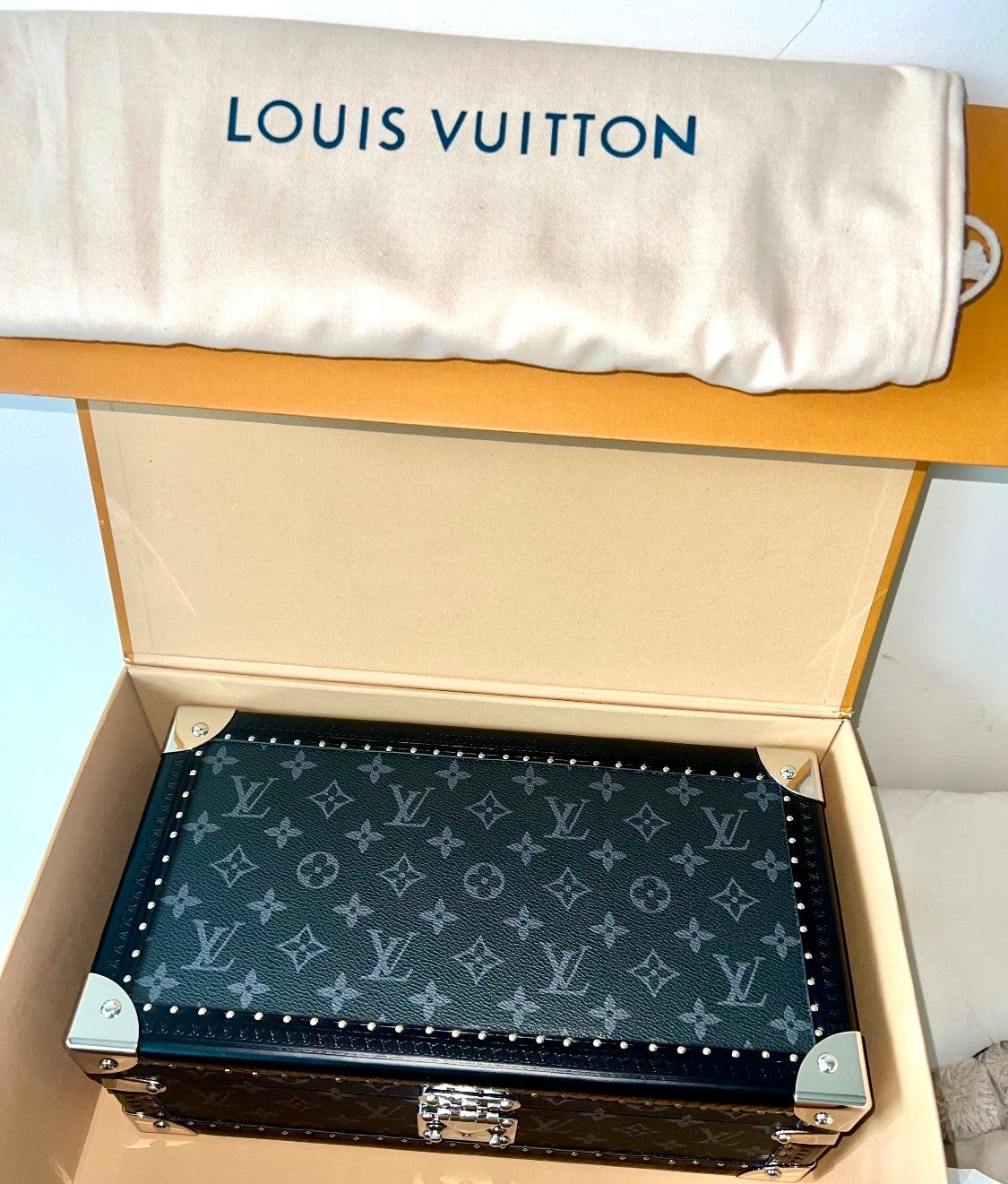 Louis Vuitton Monogram Eclipse Coffret 8 Montres Watch Case - New + OEM $7,600 MSRP