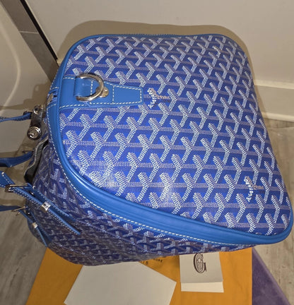 Goyard Sky Blue Boston 50 Duffle Bag MSRP $5,000